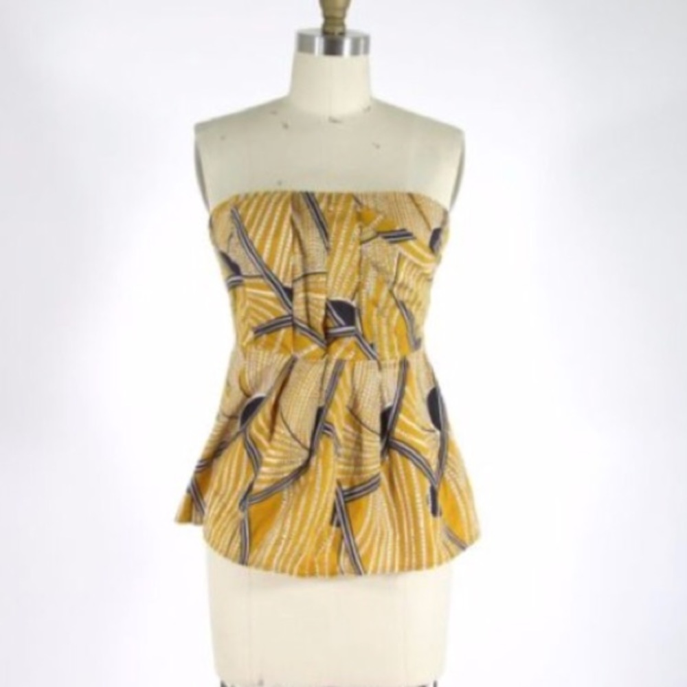 Anthropologie Strapless Top